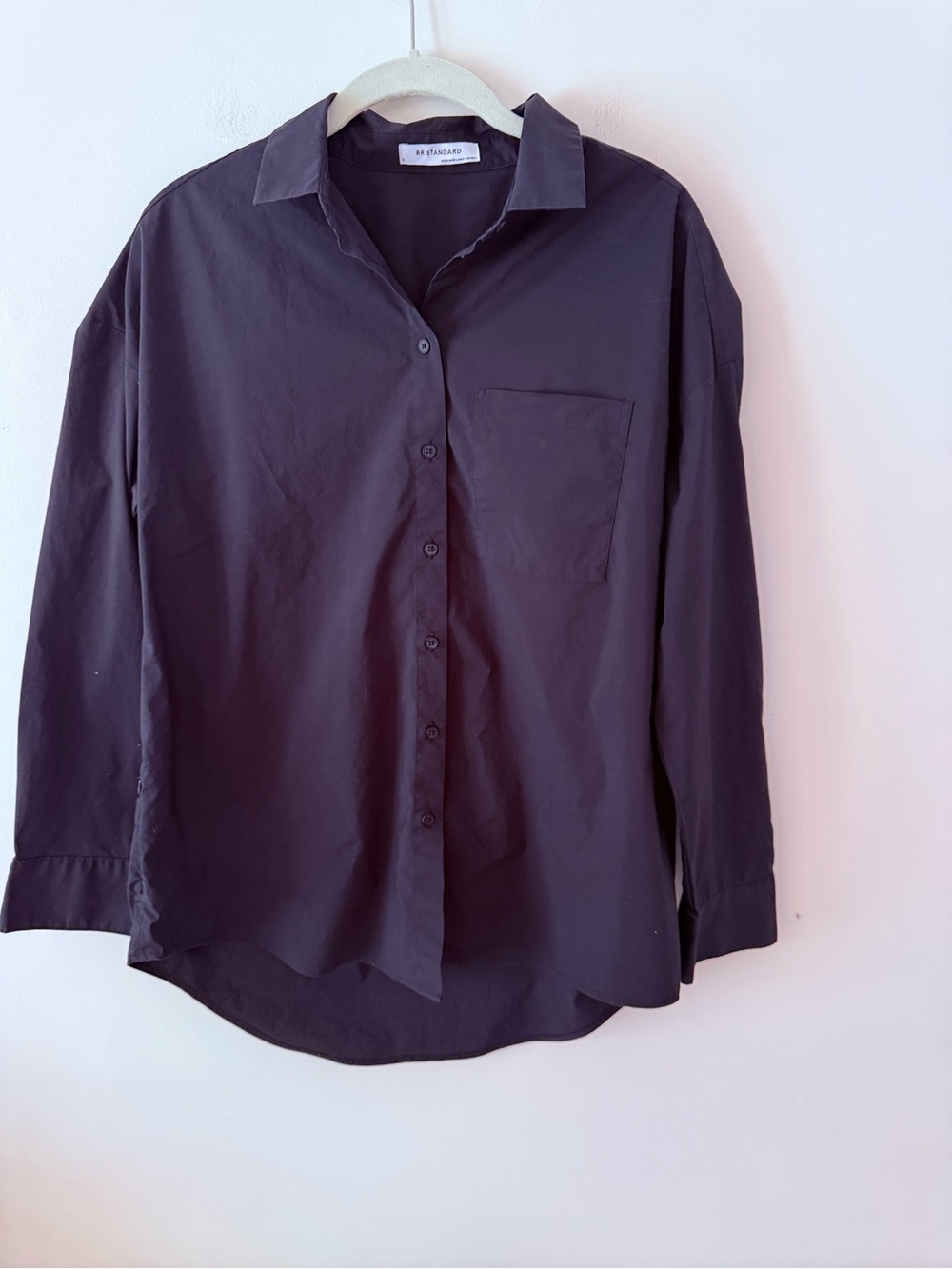 Banana Republic Black Button-Up Shirt. Size small. Elevated essentials.